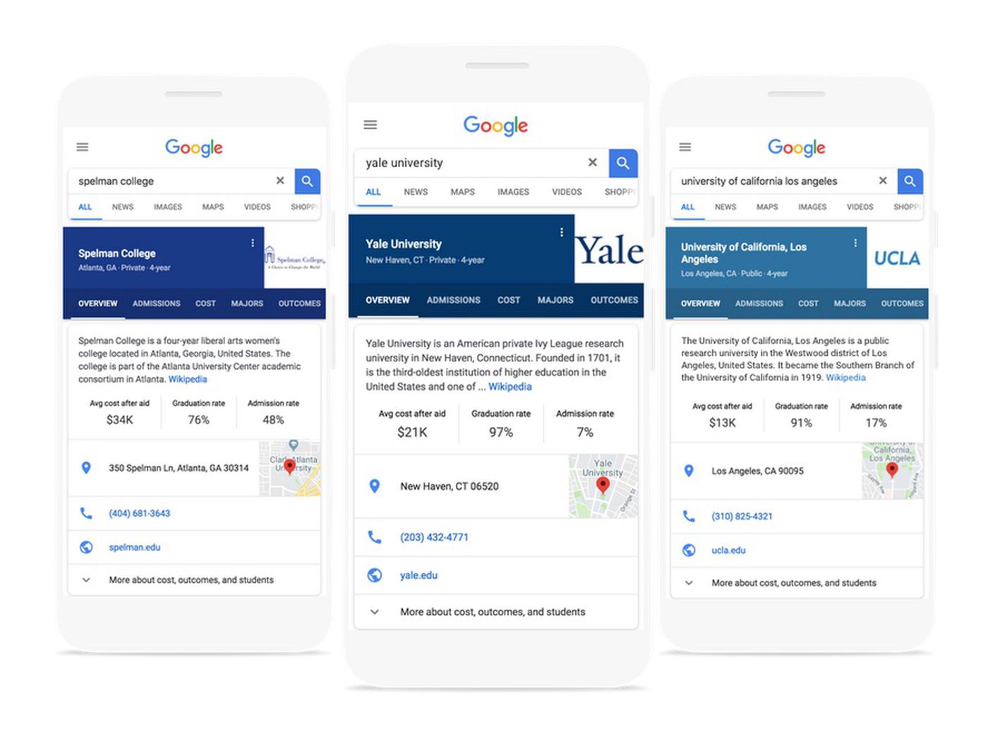 Read more about the article Google launches college stat search box for students