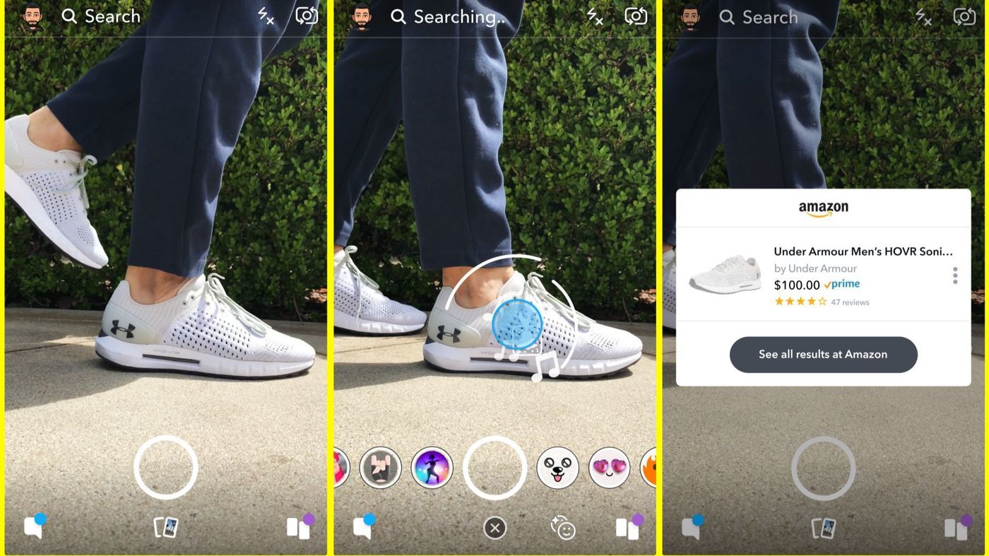 Read more about the article Snapchat is testing a new camera feature that will let you easily buy things from Amazon